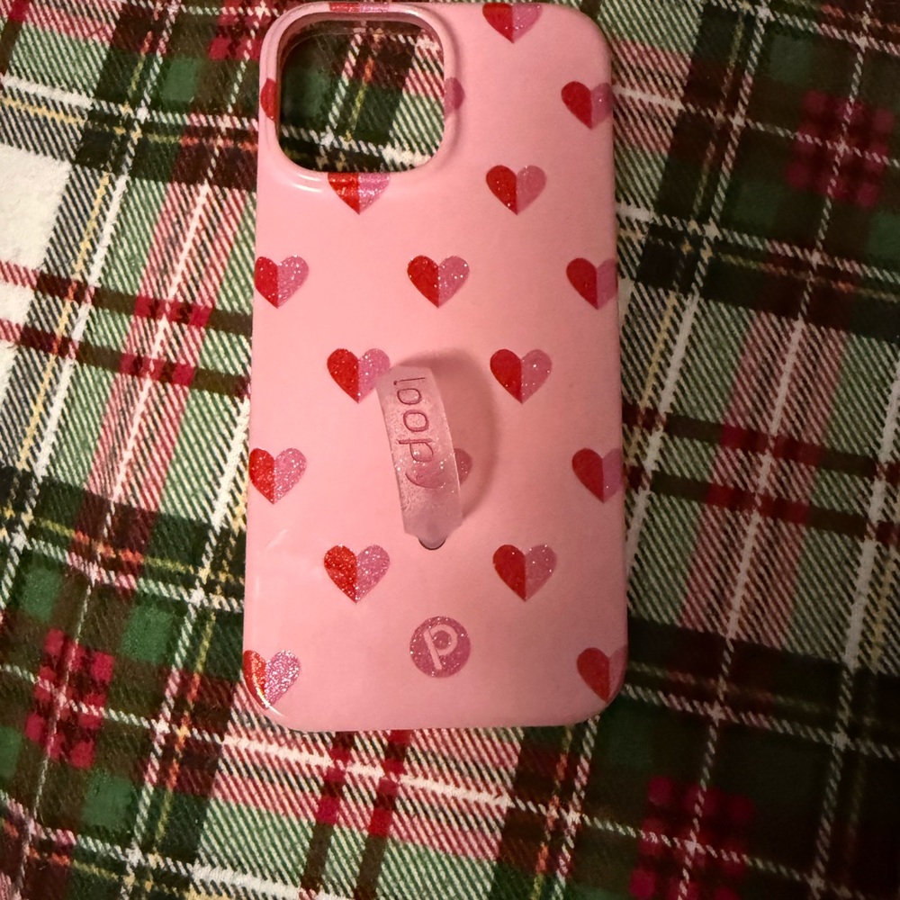 Pink Heart Pattern Phone Case